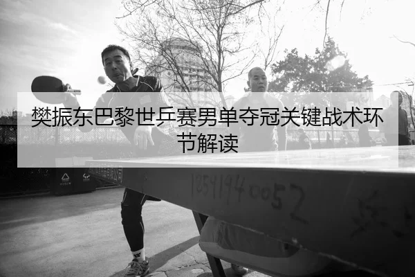 樊振东巴黎世乒赛男单夺冠关键战术环节解读